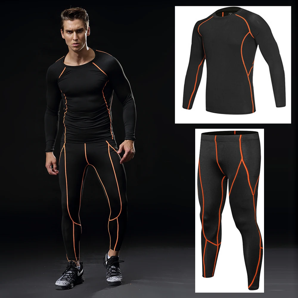Men Running sets Underwear Sets Compression Sweat Quick Drying