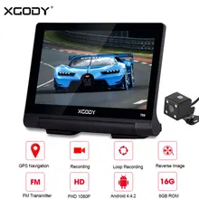 Xgody 7 ”Gps Android Car Navigator Per Auto Dvr 512 mb + 8 gb Wifi Hd Macchina Fotografica del Precipitare Video Recorder dashcam 2018 Eu Mappa 2017 Russia Navite