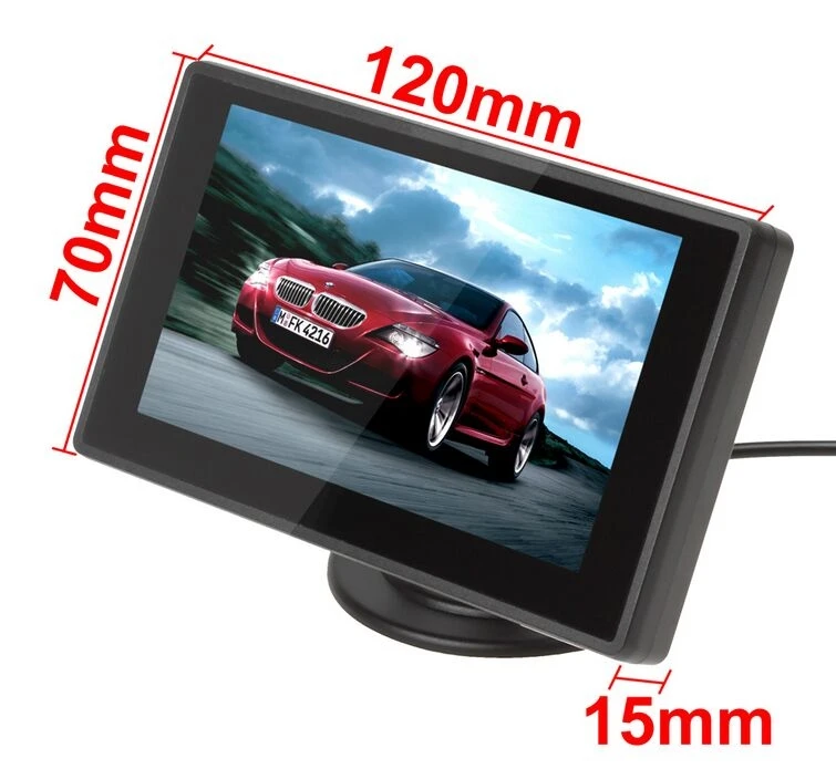 XYCING 4,3 Zoll Farbe TFT LCD Auto Rückansicht Monitor Auto Backup Parkplatz-Monitor für Rückfahr Kamera DVD VCD XYCING 4,3 Zoll Farbe TFT LCD Auto Rückansicht Monitor Auto Backup Parkplatz-Monitor für Rückfahr Kamera DVD VCD