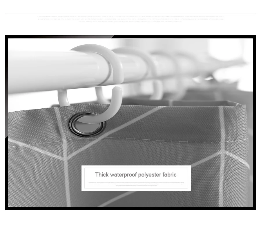 elegant cutrain waterproof bath curtain 8