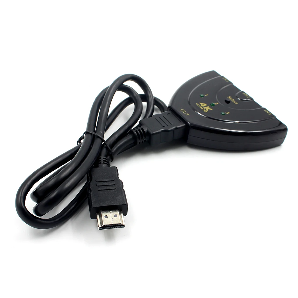 3 порта Переходник HDMI разветвитель мини-Коммутатор HDMI 4K* 2K 3D переключатель для DVD HDTV Xbox PS3 PS4