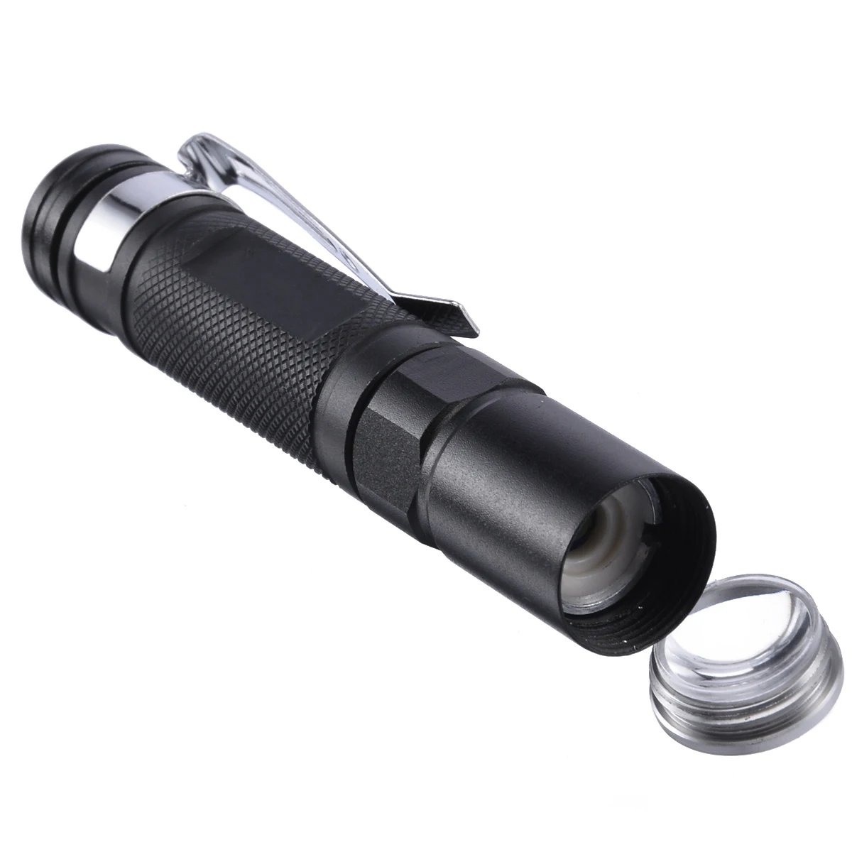Outdoor Fishing Tools 2000LM Mini Flashlight Waterproof LED Pen Light Pocket Flashlight Torch Lamp + Clip Portable Fish Tools