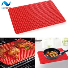 1 шт. красный Пирамида сковорода антипригарный силиконовый коврик для выпечки Форма коврик для приготовления пищи духовой коврик для выпечки