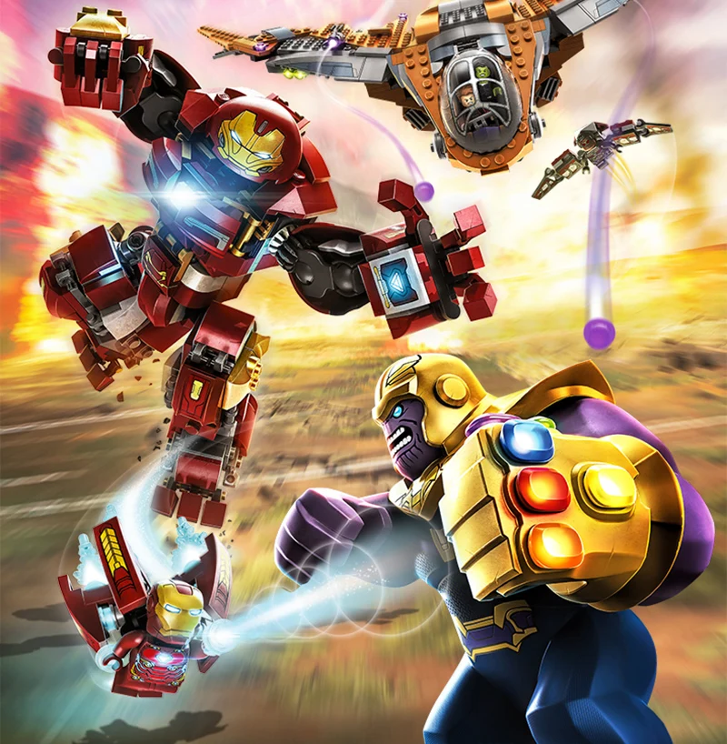Bela Compatible Legoe Giftslle Ironman Hulkbuster Marvel Avengers Infinity War 76104 Super Hero Building Blocks Bricks Toys 2018