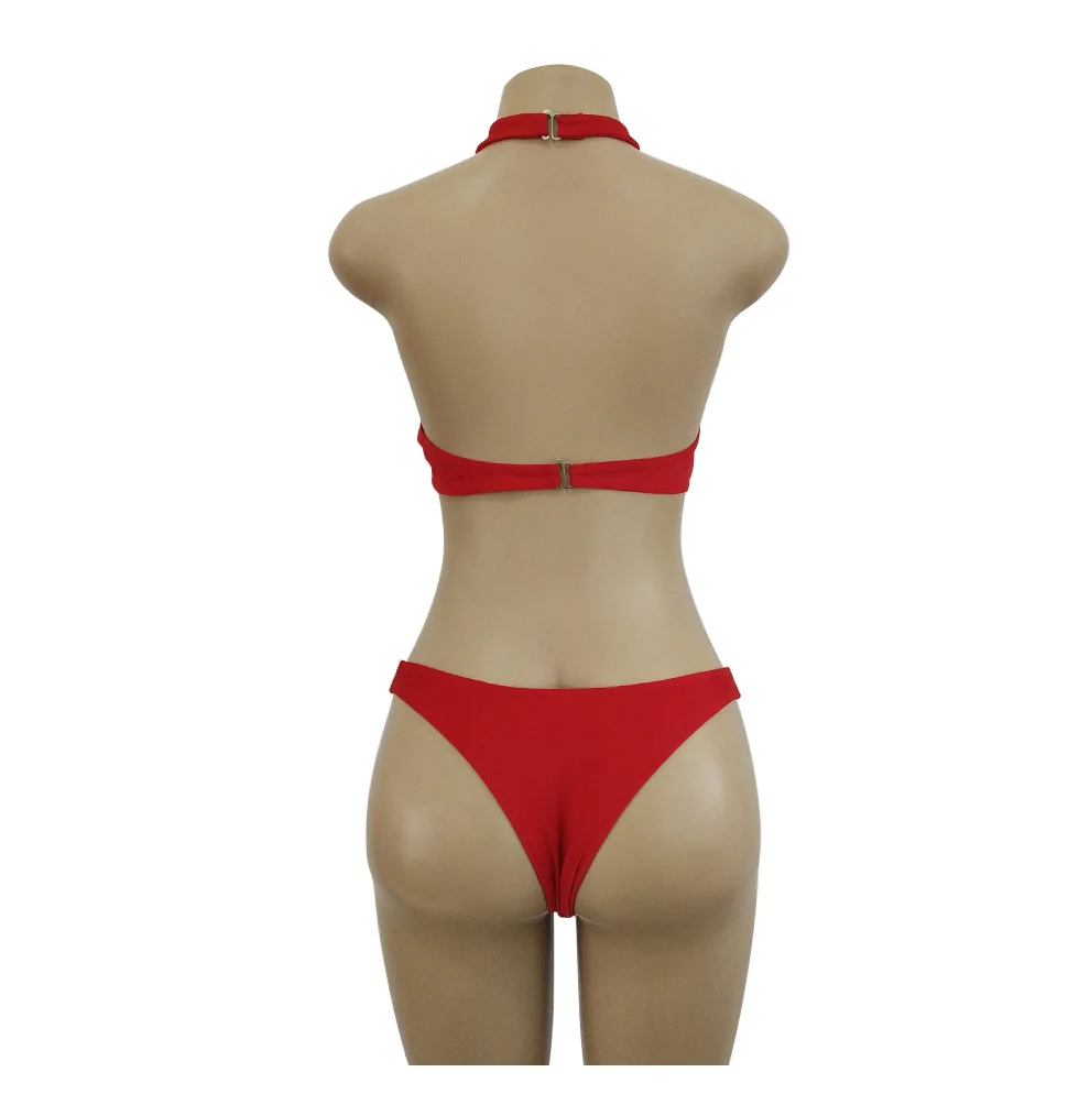 Sexy Brazilian Bikini Push up Swimwear Women 2019 Solid Swimsuit Bathing Suit Women Low Waist Black Plus Size Bikinis set Biquini (12)