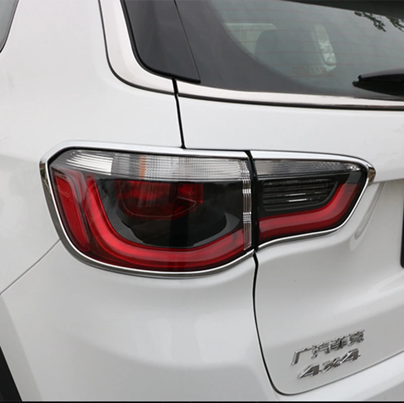 Аксессуары подходят для Jeep Compass 2017 2018 ABS хромированный наружный защитный чехол