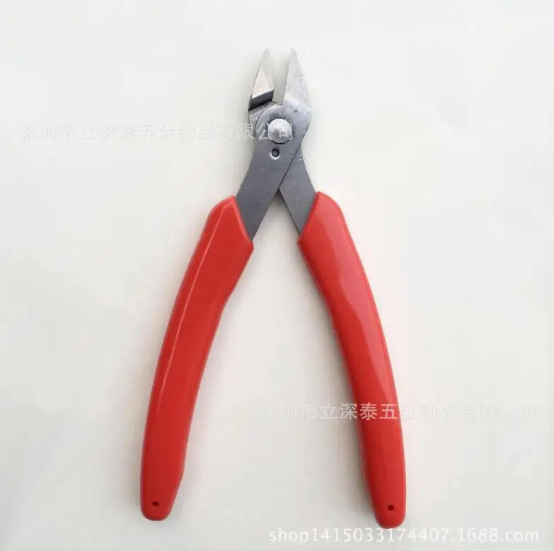

MINI Red Stainless Steel straight cutting plier Diagonal pliers electrical hand tools housework tools
