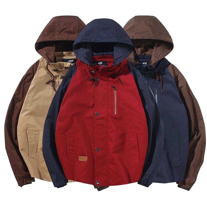 Hoodies & Sweatshirts Khaki High Quality Hip Hop SKATE Jackets & Coats