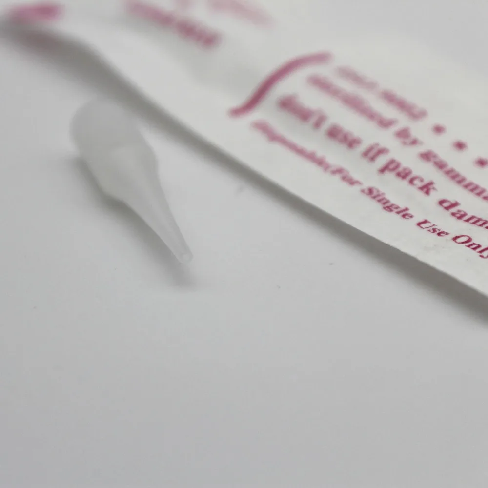 100pcs 3rl Individual Packed Giant Sun Tattoo Tips Needle Caps for Permanent Makeup Eyebrow Lip Tattoo Machine G8650