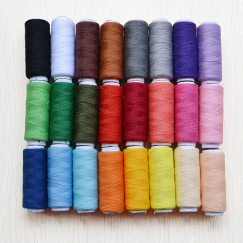 

24pcs/set 200 Yards Sewing Thread Polyester Thread Set Strong And Durable Sewing Threads For Hand Machines 0D