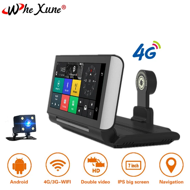 Special Offers WHEXUNE 3G/4G Car DVR Camera GPS 6.86" Android 5.1 Full HD 1080P WIFI Video Recorder Dash cam ADAS Registrar Parking Monitoring