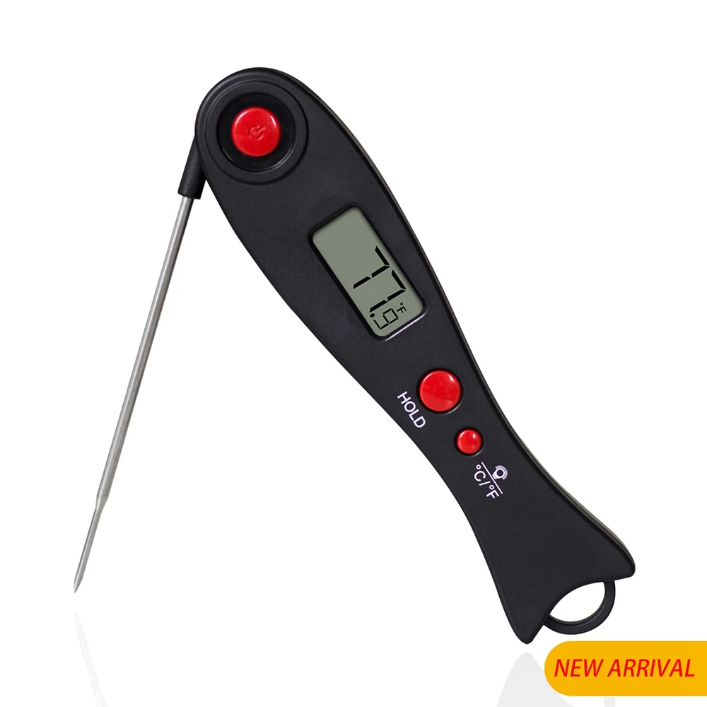 

Digital Probe Meat Thermometer 2019 Folding Food Water Oil Oven Milk BBQ Barbecue Cooking Kitchen Thermometer with Backlight