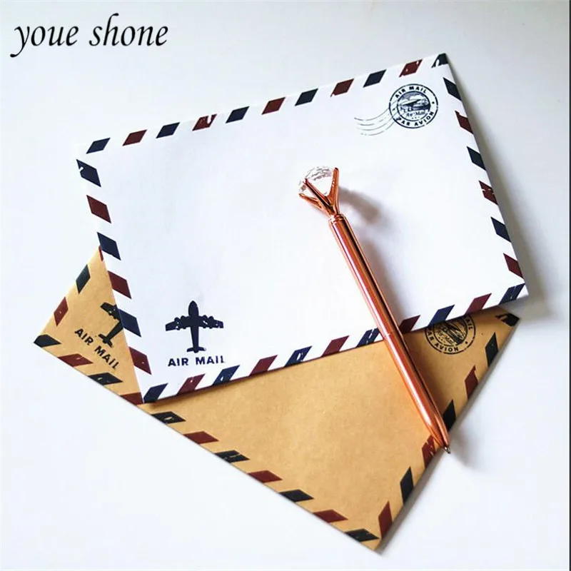 

10PCS/LOTS Envelope Creative Stationery Vintage Tower Cute Postmark British Style Large Good Storage Envelope YOUE SHONE