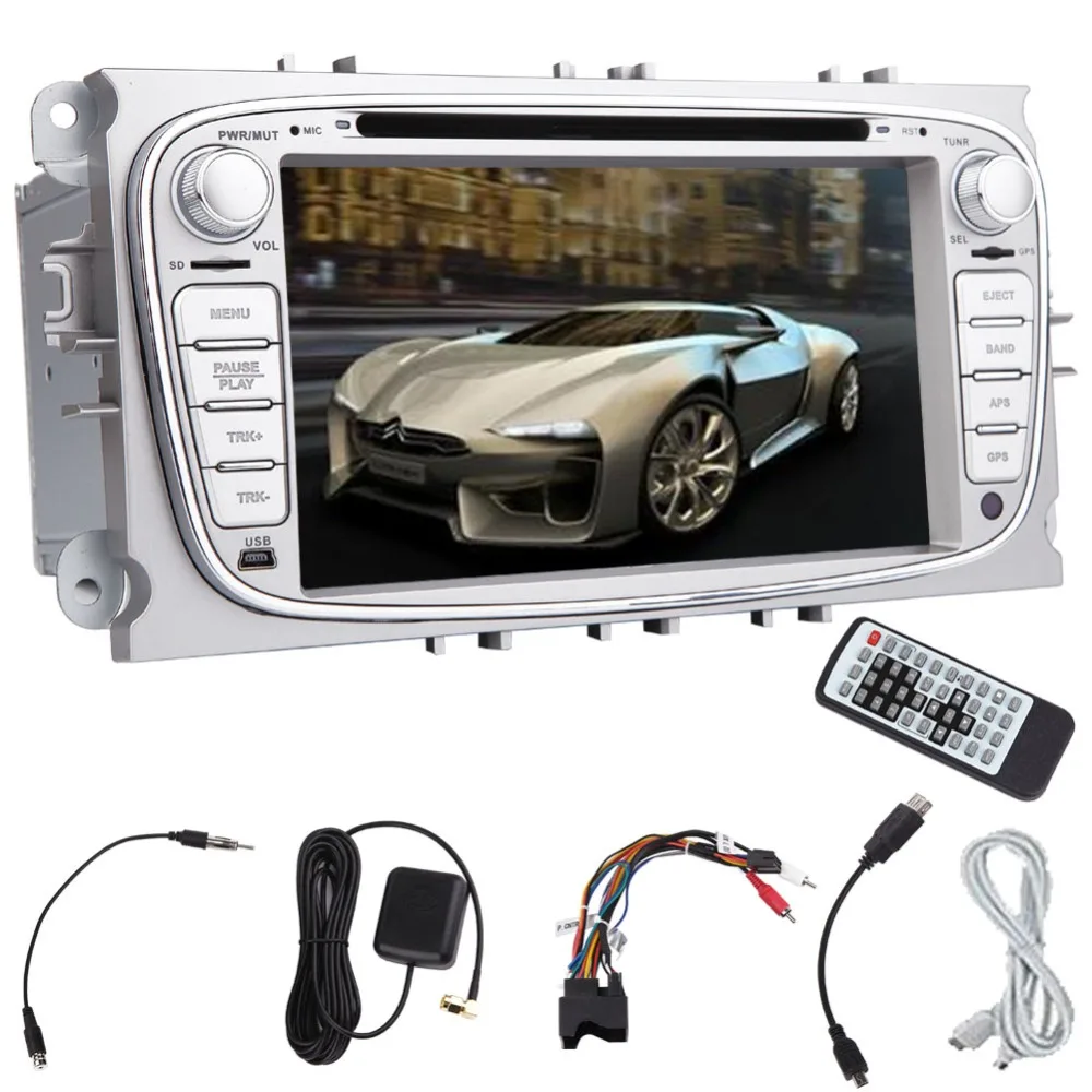 7'' 2 Din In Dash Car DVD Player Android 4.2 For Focus With BT GPS Nav