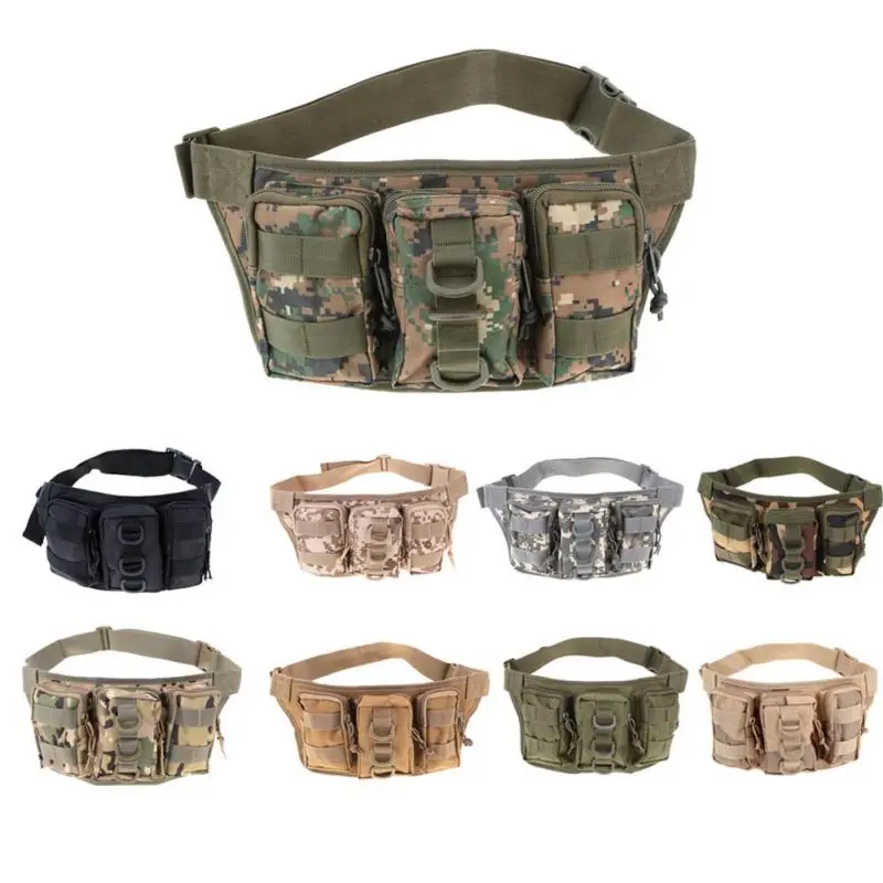 Water Resistant Hiking Traveling Waist Pack Bag Fishing Tackle Storage Running Camping Hiking Hunting Multifunction Bag
