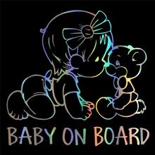 ^#Cheap Car Sticker 14*15cm BABY ON BOARD Custom Girl Bear Car Sticker Funny Vinyl Decal and Sticker Warning Sign Car Styling ^#Cheap Car Sticker 14*15cm BABY ON BOARD Custom Girl Bear Car Sticker Funny Vinyl Decal and Sticker Warning Sign Car Styling