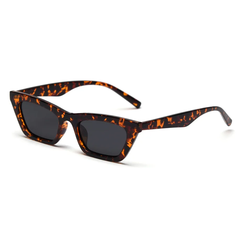 MINCL модные маленький апельсин прямоугольные солнцезащитные очки Для женщин Ретро Леди крошечные Мужские квадратные Поляризованные солнечные очки тёмные очки UV400 NX
