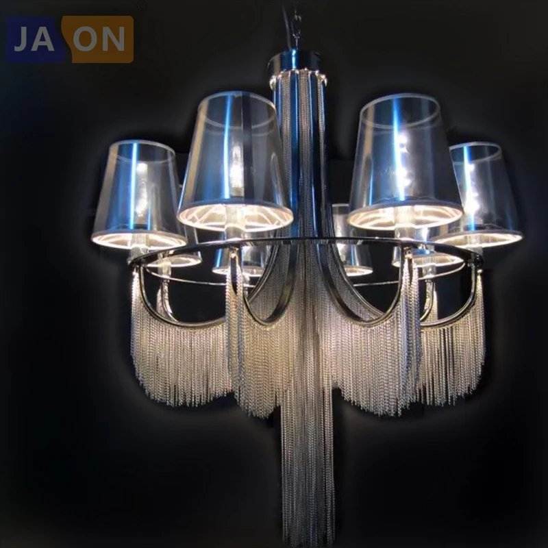 led 14 Постмодерн Железные ПВХ Алюминие Цепи Черные Хром Люстры Светодиодные Лампы.Светодиодные Светильники Люстры Подвесные.Светильники Подвесные Светильники.Светильник Подвесной Светильник.Для Столовой,Фойе Спальни