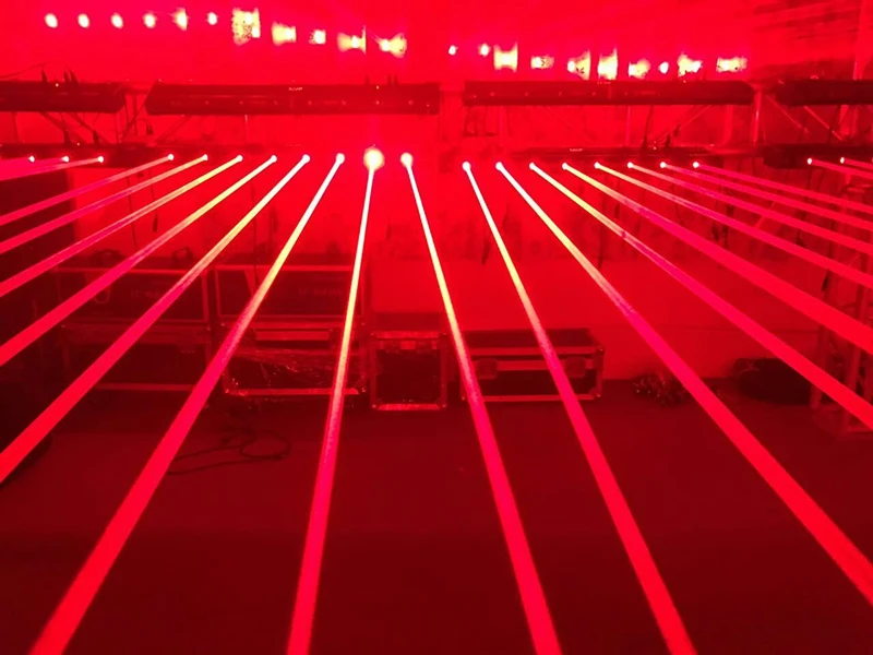 4 шт./8 головных лазерных огней 200 МВт 8 глаз красный движущийся головной лазерный свет dmx professional stage dj оборудование
