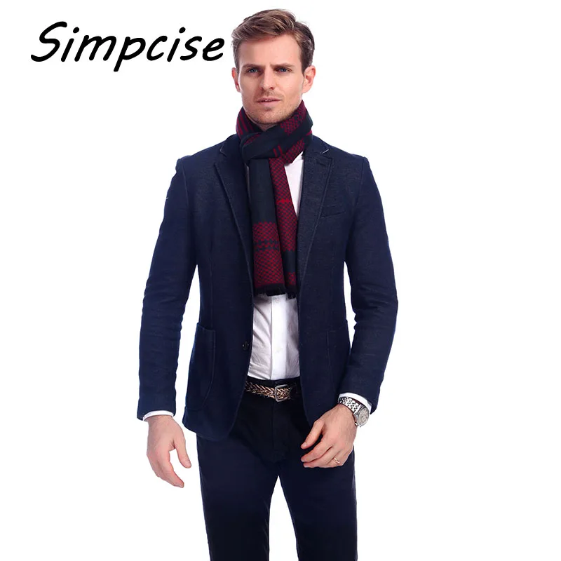 mens infinity scarf Bufandas 2021 Foulard Fashion Designer Wrap Men Business Scarf Winter Check Scarf Men Shawls Scarves A3A18917 mens knit scarf