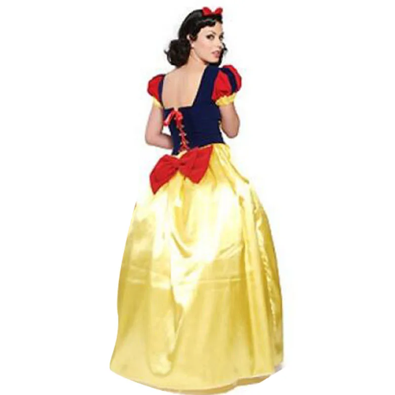 Костюм Белоснежки для взрослых размера плюс Пурим, карнавальные костюмы на Хэллоуин для женщин, сказочная принцесса, косплей, женское длинное платье