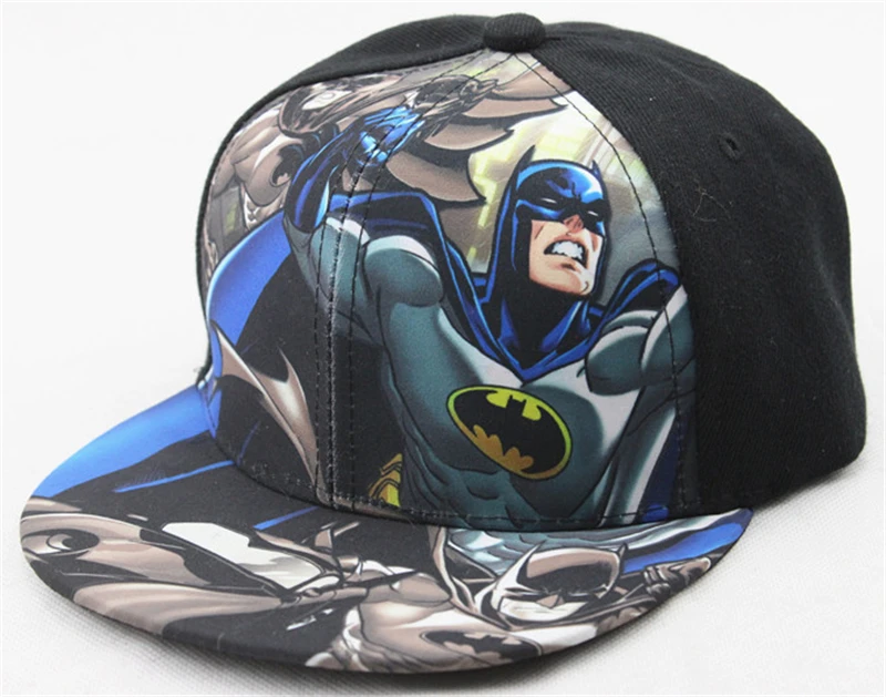 Children Baseball Cap Batman VS Superman fashion spiderman children's casual mesh cap hip-hop baseball hat for kids boy girl