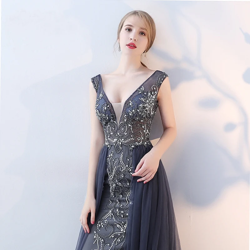 SSYFashion/Новое Вечернее платье Высококачественная благородная элегантность темно