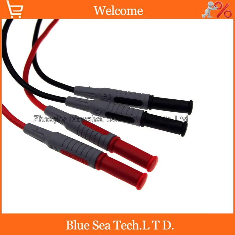 Copper 4mm audio banana plug extended cord with 1M cable 14AWG, 15A