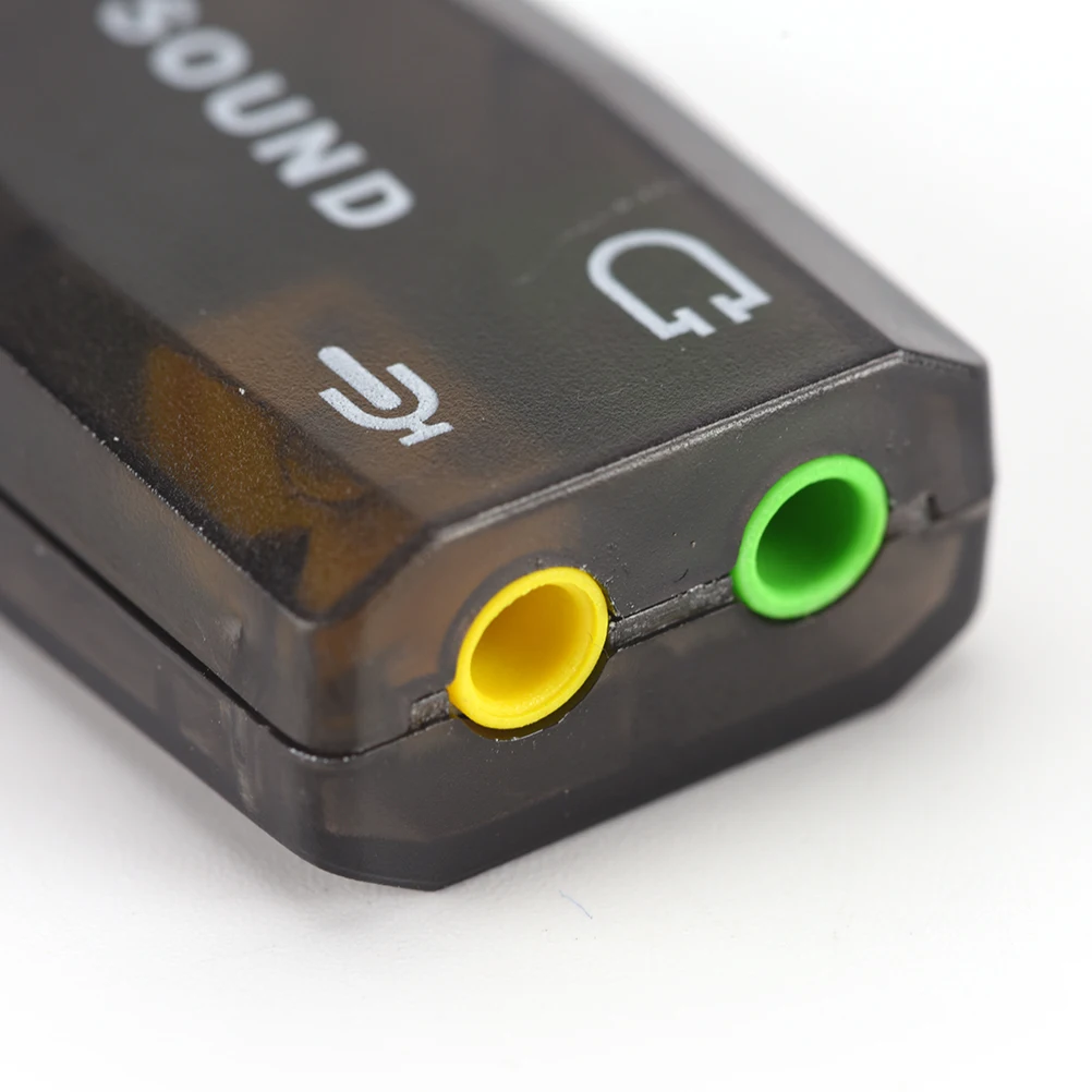 Черный 3D USB звуковая карта аудио 5 1 Внешняя адаптер микрофон динамик интерфейс