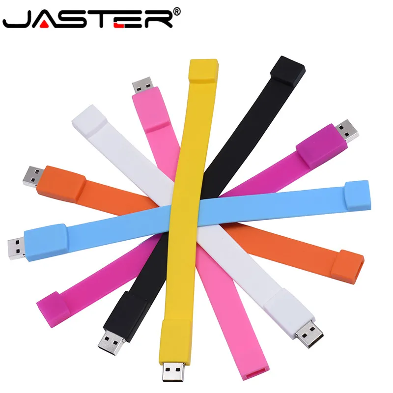 Браслет Jaster флеш диск USB 2 0 4 GB/8 GB/16 GB/32 GB/64 GB Флешка с индивидуальная печать