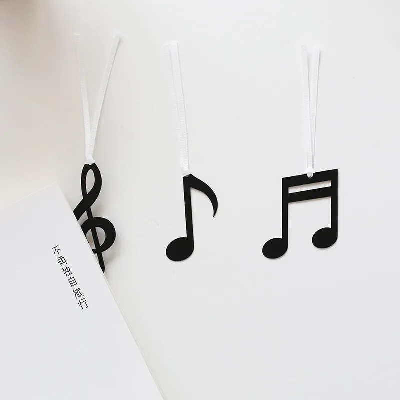Fresh Simple Musical Bookmark Marker of Page School Office Supply Student Stationery photo