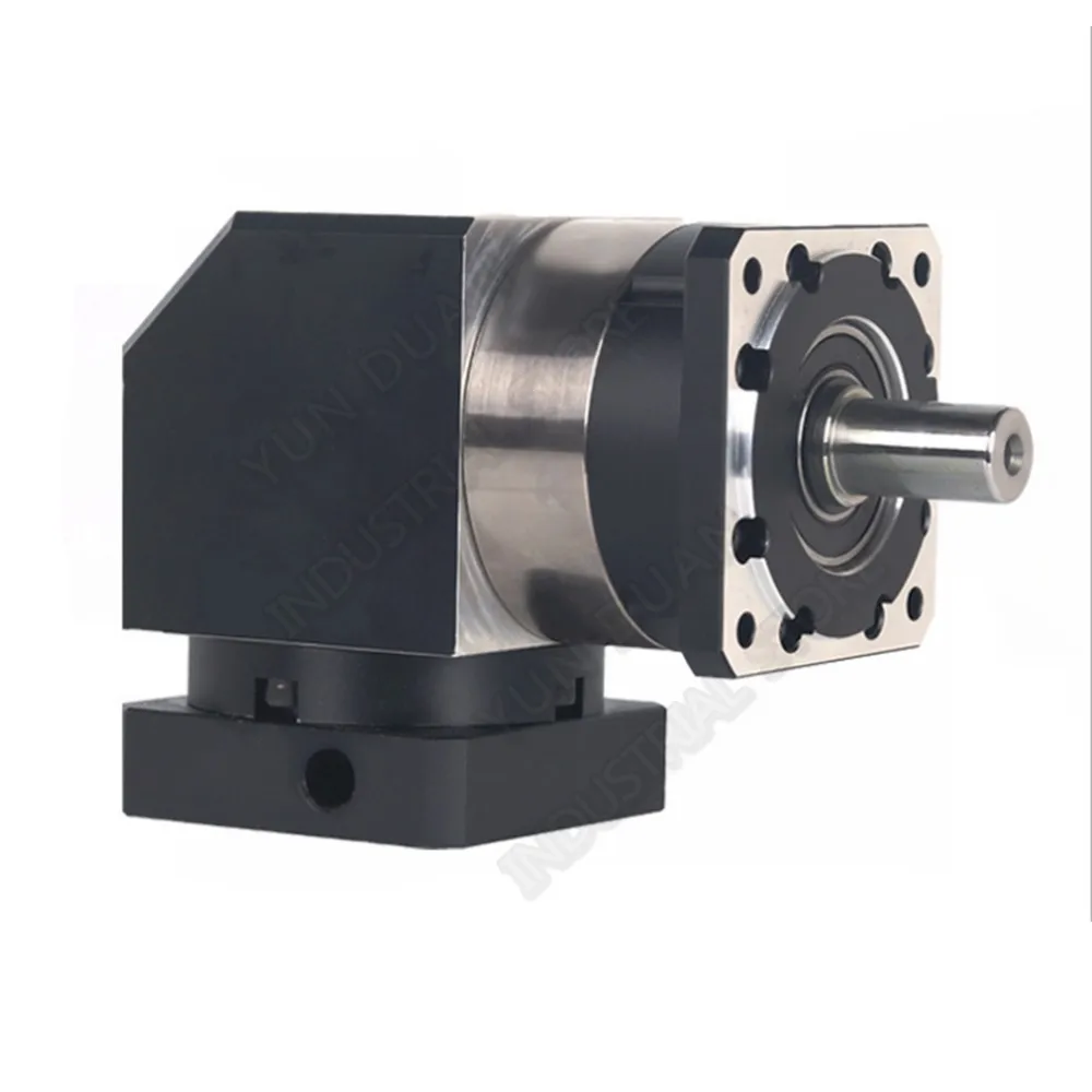 

4:1 Ratio 4 Right Angled Planetary Reducer Gearbox Corner Reducer 19MM Input For 80MM 90MM 600W 750W AC Servo Motor