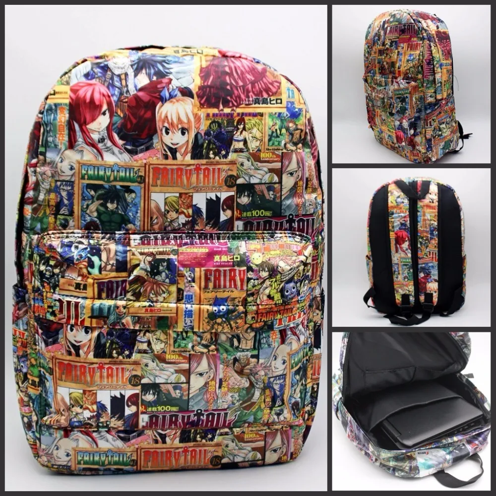 

Japan anime Fairy Tail Backpack print men women bag School Bag Travel bag