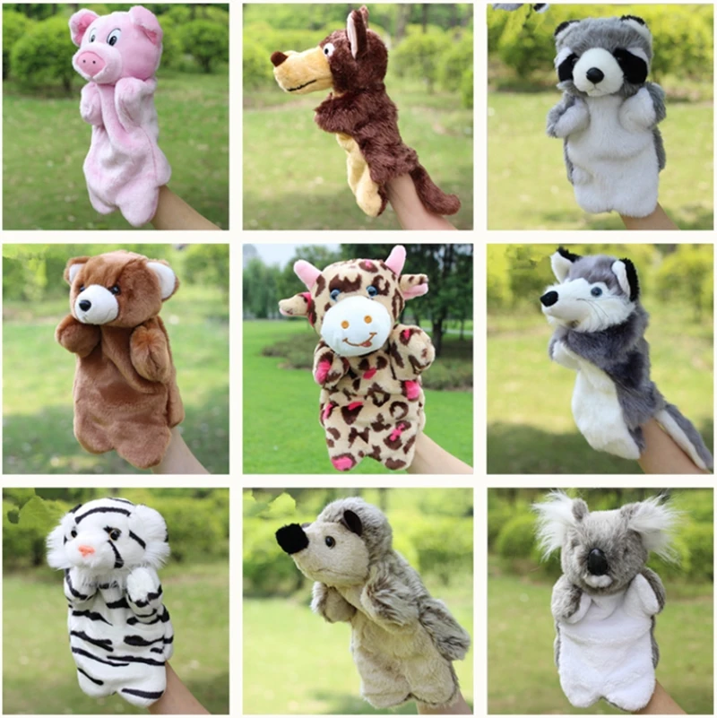 Animal Glove Puppets Doll Toys Cat Monkey Dog Rabbit Hand Puppet Plush Puppets Toys For Kids Fantoche Animal Glove Puppets Doll Toys Cat Monkey Dog Rabbit Hand Puppet Plush Puppets Toys For Kids Fantoche