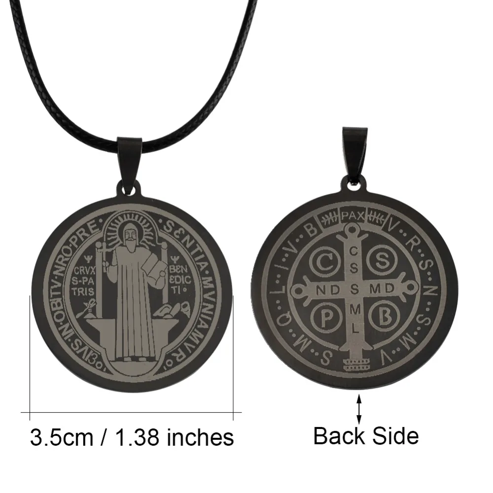Римский патрон аннийо религиозная медаль Saint Benedict ожерелье для женщин badge VRSNSMV