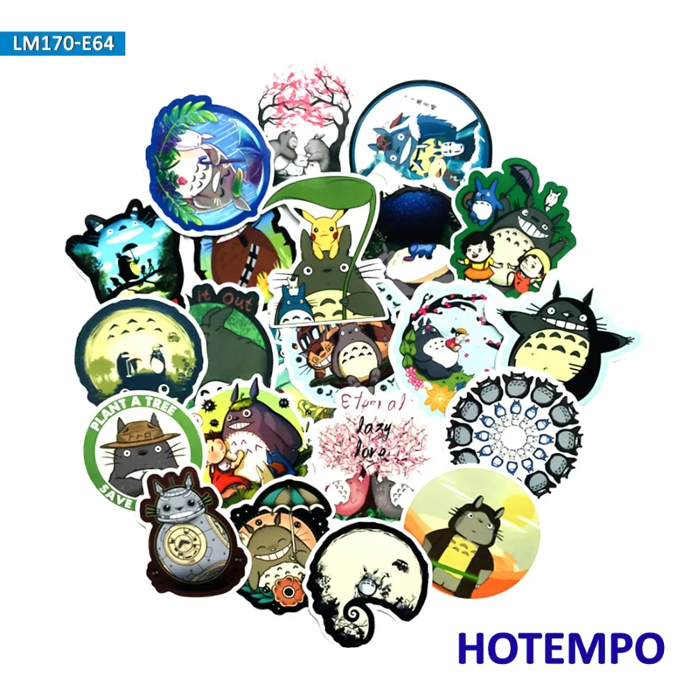 50/60pcs Classics Anime Cute My Neighbor Totoro Stickers for Mobile Phone Laptop Luggage Guitar Case Skateboard Bike Stickers 50/60pcs Classics Anime Cute My Neighbor Totoro Stickers for Mobile Phone Laptop Luggage Guitar Case Skateboard Bike Stickers