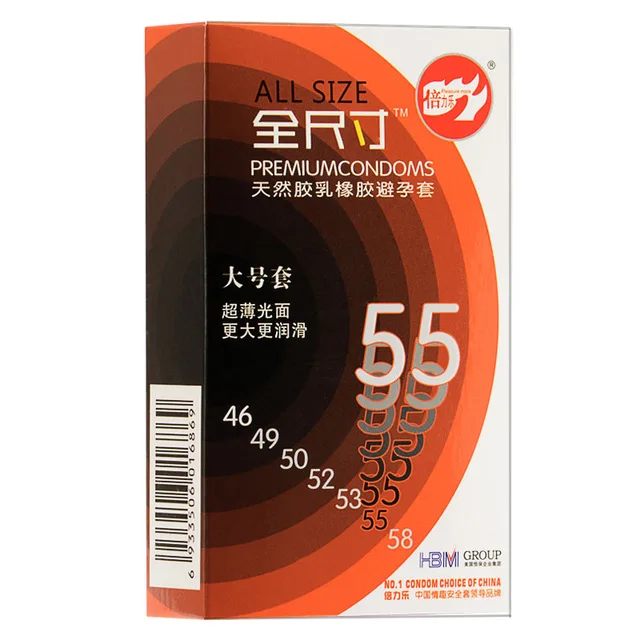 20 штук/2 коробки BeiLiLe все Размеры презервативы для Для мужчин 46 58mm большой ультра
