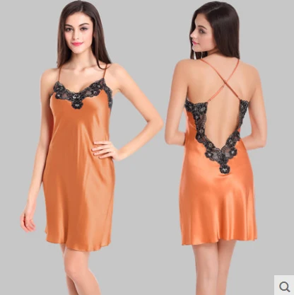 orange satin lingerie Orange satin lingerie