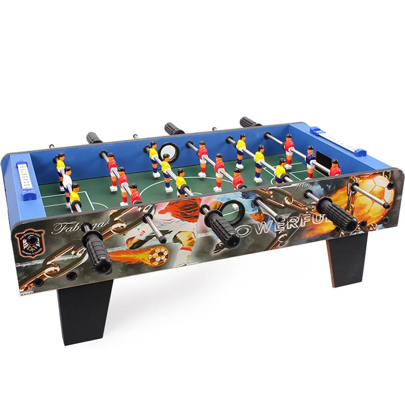 

Direct Saling American 10 Patterns Six-bar Foosball Machine Parent-child Wooden Football Table Gifts Soccer Table Party PK Game