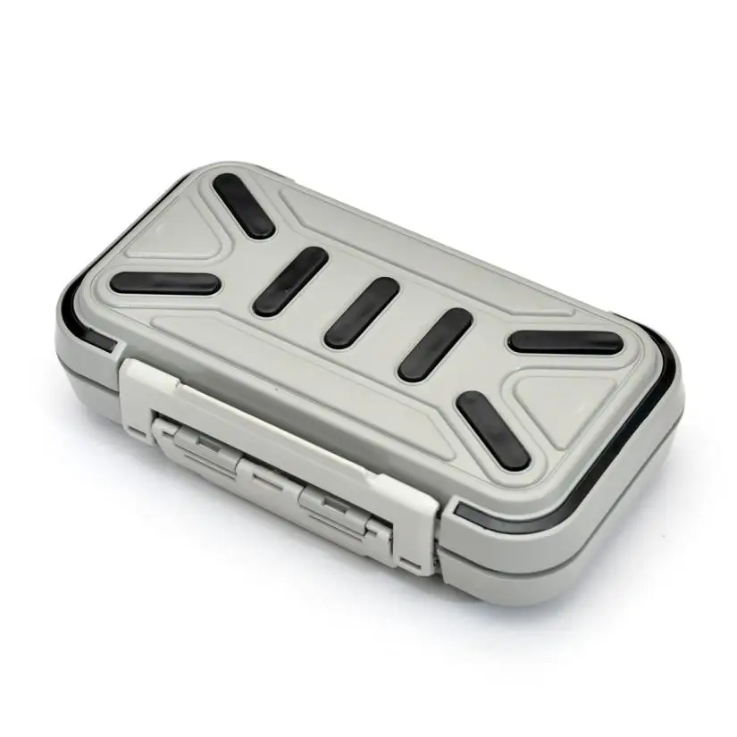 

1 PC 16 Compartments Waterproof Fishing Lure Hook Bait Fish Tackle Box Case Gray Portable High-quality Fishing Accessories P40