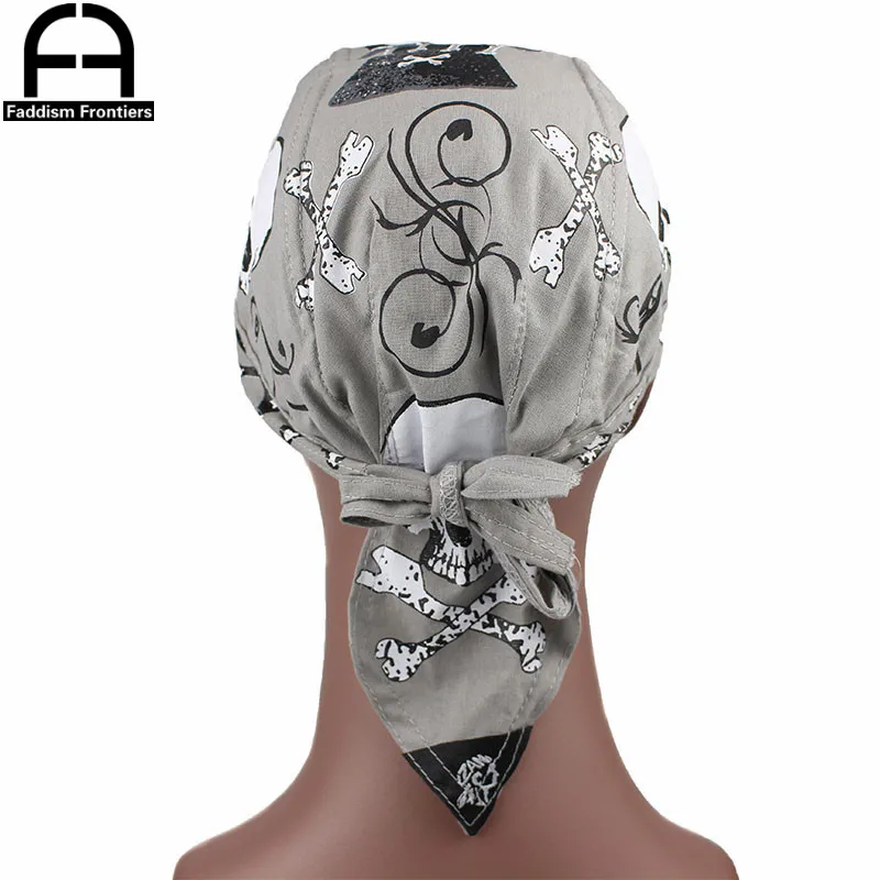 Индивидуальный мужской принт Durags тюрбан банданы мужские Durag дышащая тряпка