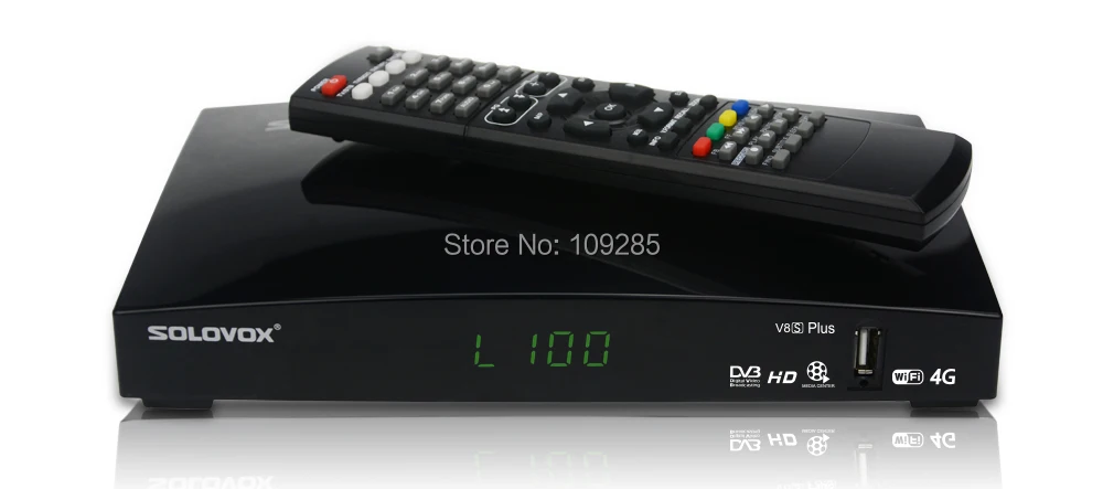 

Solovox V8S Plus 1080P HD PVR FTA Satellite Receiver + wifi adapter