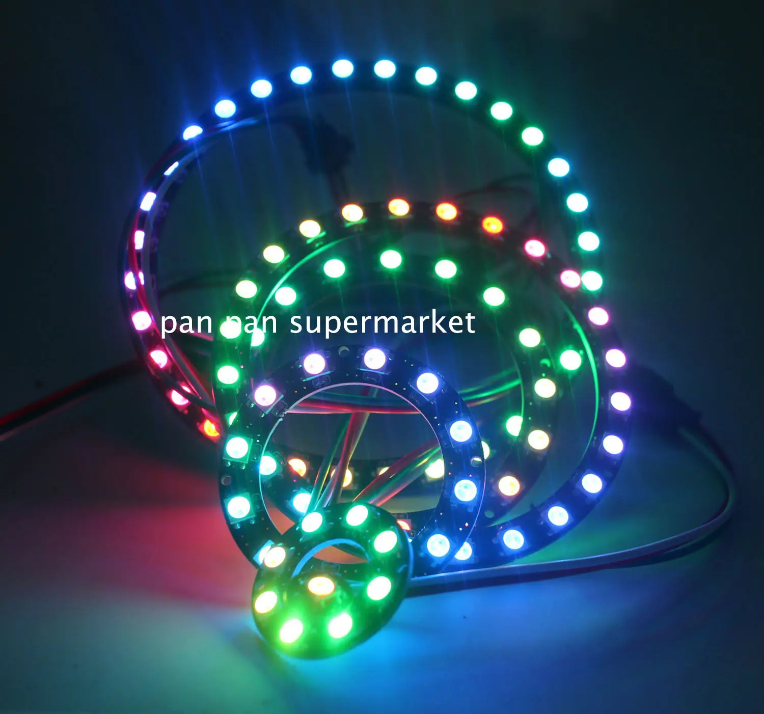 Пиксельное кольцо WS2812B 1 8 12 16 24 32 40 48 60 93 241 светодисветодиодный s WS2812 SK6812 5050 RGB