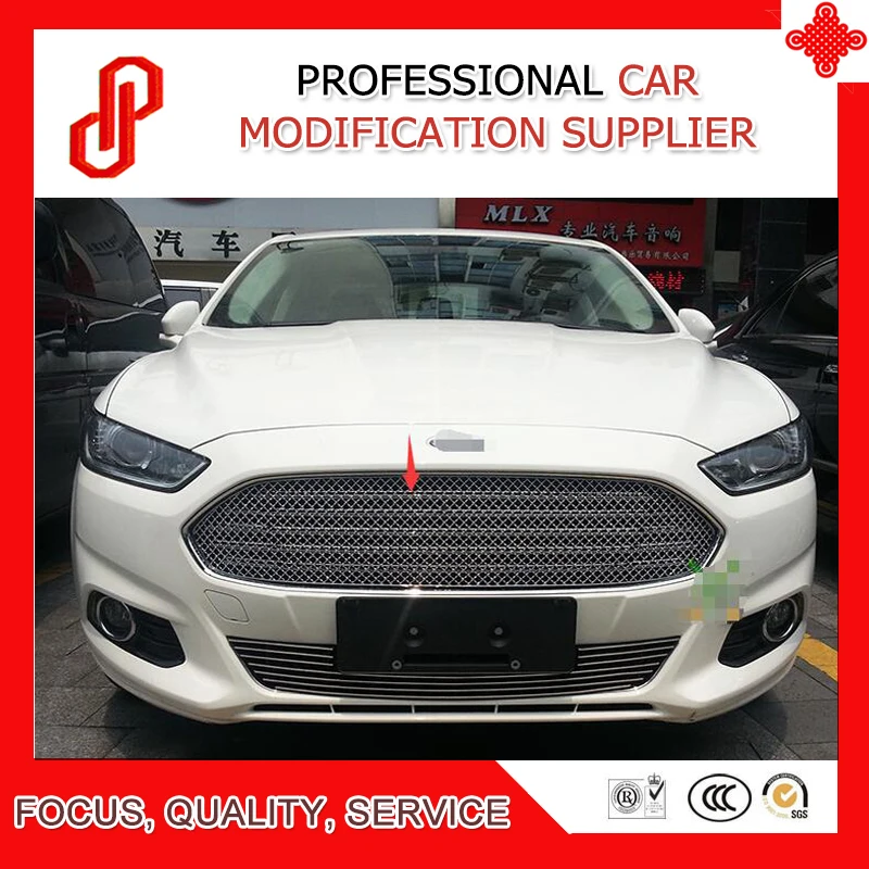 

High quality Stainless steel modification car front grille racing grills grill cover for Mondeo 2013