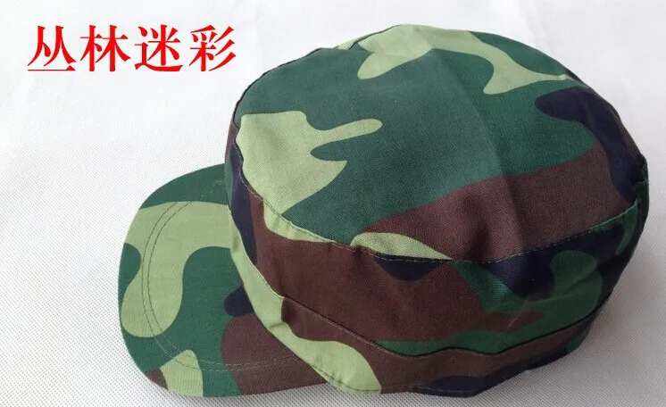 Дешевый военной обучение студент камуфляж шляпа обувь для мужчин и женщин тренировочная Кепка Лесной морской шапка солдата