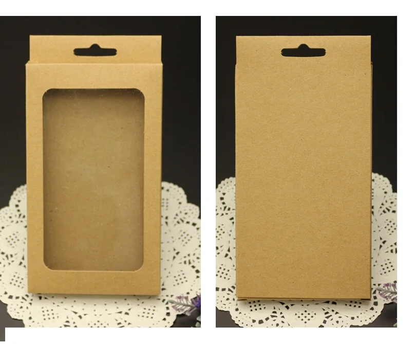 phone cover packaging box with clear window ,kraft Cell ...