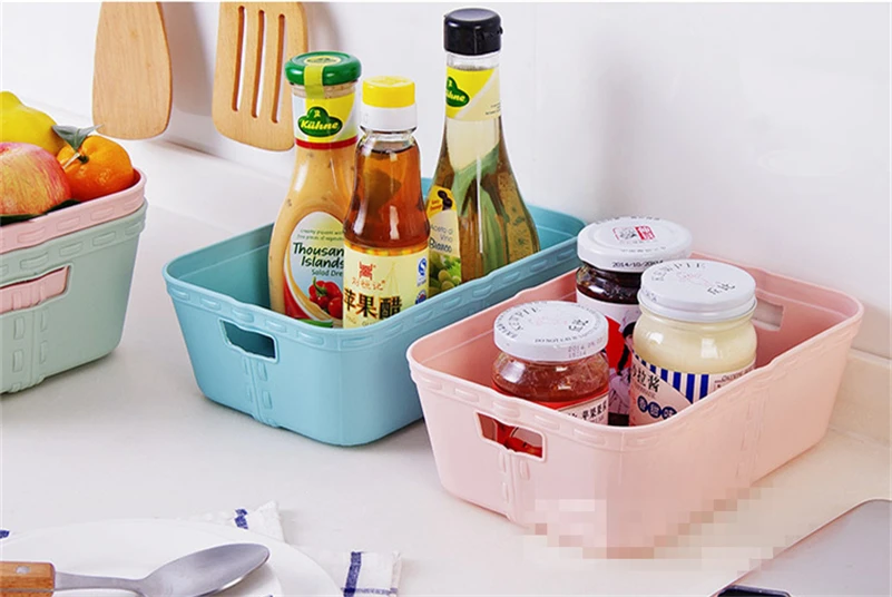 Имитация ротанга пластиковый ящик для хранения рабочего мусора отделочный ящик для хранения закусок Шкафы Ящики отделочная коробка корзина для ванной комнаты