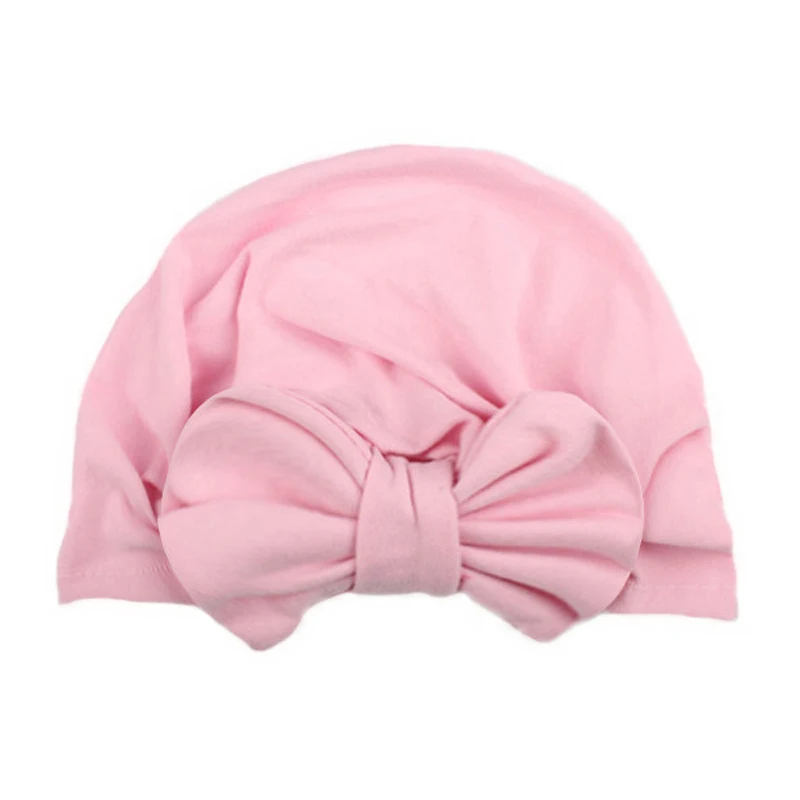 Fashion Baby Girl Hat with Bow Candy Color Infant Baby Beanie Cap Accessories