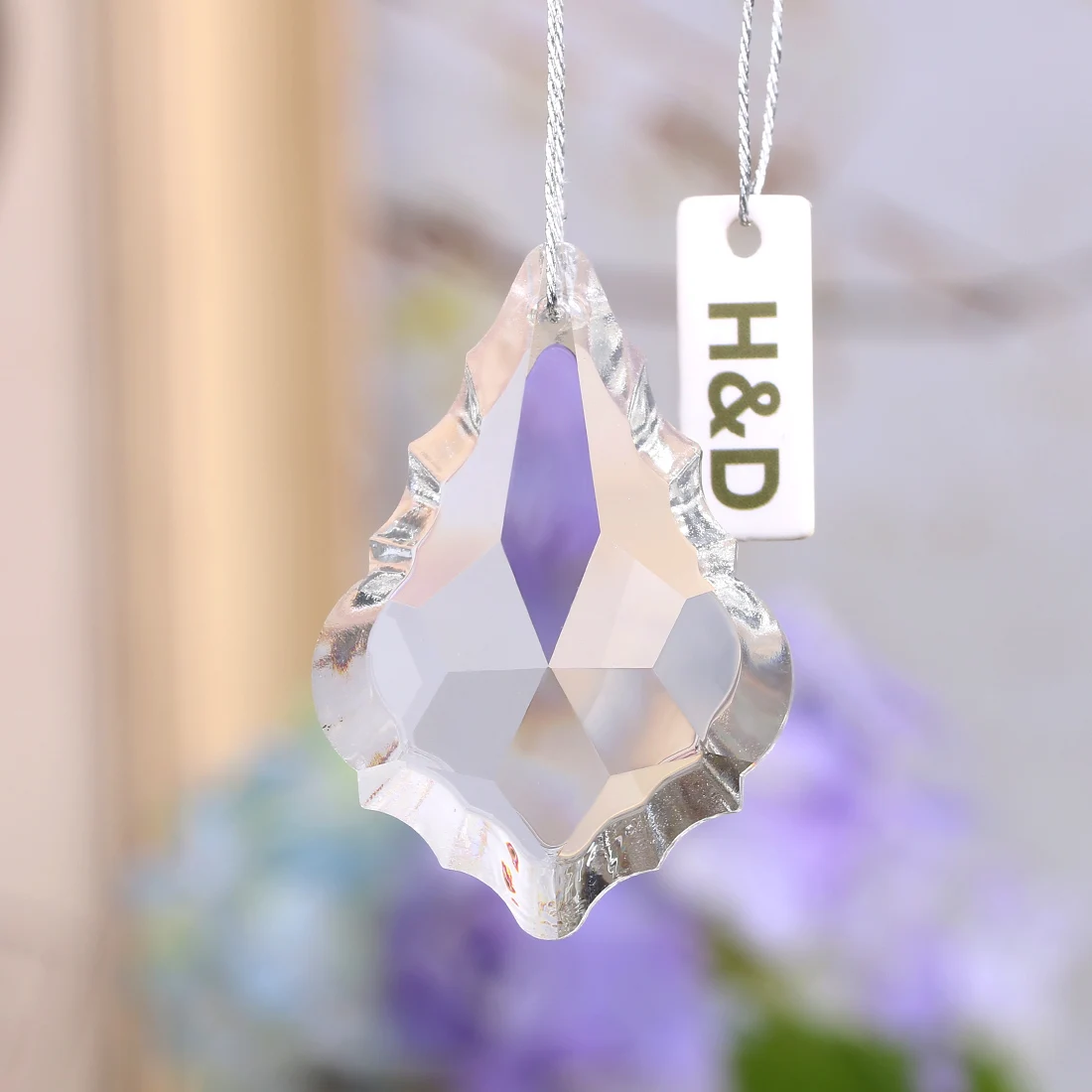 10 шт. H& D Высокое качество K9 Кристалл сад Suncatcher дома висячие украшения подвески призмы