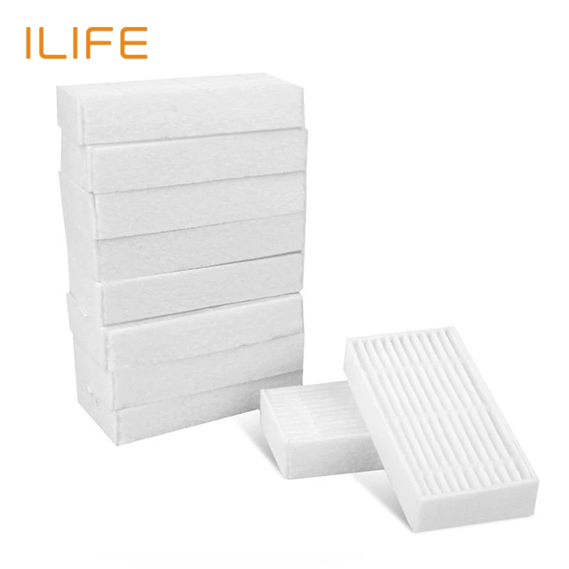 10 Pcs Filter for ILIFE A4s Robot Vacuum Cleaner